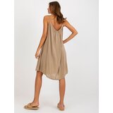 Och Bella Dress-TW-SK-BI-81541.31-dark beige | Eponuda.ba
