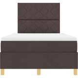  LED Box Spring Krevet Tamno smeđa 120 x 190 cm tkanina | shoptok.hr