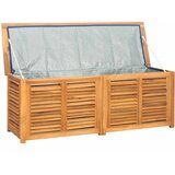  Vrtna kutija za pohranu s vrećom 150x50x55 cm masivna tikovina | shoptok.hr
