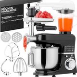  Retoo CookMaster OR1104 Planetarni Kuhinjski Robot 5-u-1 – 6 L, Blender, Mašina za Mljevenje Mesa | shoptok.hr