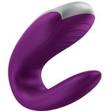 Satisfyer Double Fun - pametni, vodootporni, radijski vibrator za par (ljubičasta) | shoptok.hr