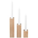 Blomus Leseni svečniki v kompletu 3 ks Dreva – | Shoptok.si