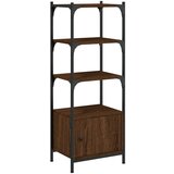  The living store knjižna omara 3-nadstropna rjavi hrast 41x30x109,5 cm inž. les - knjižna omara, (21502987) | Shoptok.si