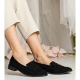 Gemre Black women's classic eco-suede loafers Laiza | Shoptok.si