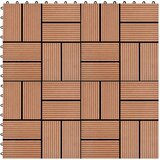  Pločice za decking 11 kom. Smeđa 30 x 30 cm WPC | shoptok.hr