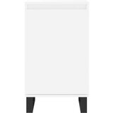 vidaXL Komoda bela 40x35x70 cm inženirski les | Shoptok.si