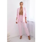 Kesi Elegant jacket and trouser set candy pink