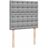  Okvir kreveta s oprugama i madrac svjetlosivi 80x200cm tkanina | shoptok.hr