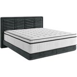 CARRYHOME postelja boxspring 180 cm x 200 cm , tekstil črna | Shoptok.si