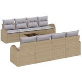  9-dijelni vrtni sofa set s jastučićima bež poli ratan | shoptok.hr
