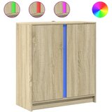 Maison Chic Komoda - Predalnik z LED sonoma hrast 77x34x85 cm inženirski les, (21721579) Cene