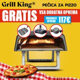 Grill King Pizzaiolo 12” plinski pizza pekač + bogata oprema u setu Cijene