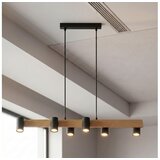 Brilagi Luster na sajli SELE 6xGU10/30W/230V crna/dekor hrasta Cene