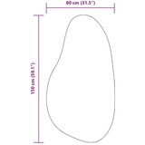  Tepisi Bež Poliester 80 x 150 cm Akcent Tepih Valoviti | shoptok.hr