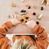 Eeveve® Vinilna podloga za risanje in ustvarjanje Dots Cinnamon | Shoptok.si