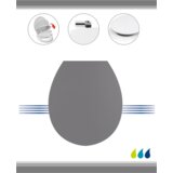 Tendance wc daska mdf sa krom okovima soft close, siva | Eponuda.ba