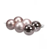 ukras za jelku stakleni 80mm smokey rose 6/1 124417