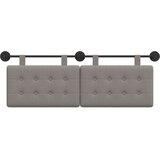  Držeće uzglavlje Zidne tkanina - Sivo-smeđa 120 cm bez LED | shoptok.hr