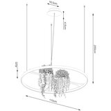 Thoro Črna aluminijasta LED viseča svetilka &amp;oslash; 110 cm RIO &amp;ndash; Slike