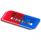 Faber-Castell Faber-Castell: Radirka modro/rdeča iz kavčukove gume, za svinčnike in kemične svinčnike | Shoptok.si