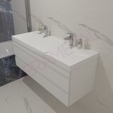 Kolpa San Naomi Set Delux 120cm Bela (Ormarić sa umivaonikom + Ogledalo/ormarić + Visoki ormarić) | Eponuda.com