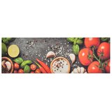  Kuhinjski tepih perivi s uzorkom povrća 60 x 180 cm baršunasti | shoptok.hr