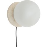 Kave Home Bela/kremno bela stenska svetilka ø 20 cm Malachi – Cene
