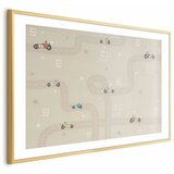  Plakat - Racing Cars 42x29.7 Zlatni okvir s margom | shoptok.hr