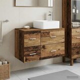  Set namještaja za kupaonicu 2 kom. Staro drvo Konstruirano drvo Smeđa 59 x 35 x 80 cm | shoptok.hr