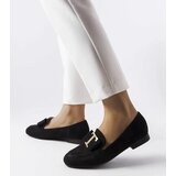 Gemre Black eco-suede moccasins Adélaïde | shoptok.hr