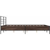  Okvir za krevet smeđi hrast 150x200cm konstruirano drvo i metal | shoptok.hr