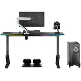 Ultradesk Gaming miza IRON, črna Slike