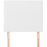  Uzglavlje Bijelo 100x5x118/128 cm Imitacija kože | shoptok.hr