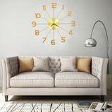 vidaXL Stenska ura kovinska 50 cm zlata, (20823710) | Shoptok.si