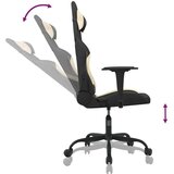  Gaming stol z oporo za noge črno in krem blago, (21152231) | Shoptok.si