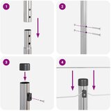  Stupovi ograde 26 kom Ø32 mm 150 cm Galvanizirani čelik | shoptok.hr