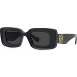 Anagram Shiny black Geometric Sunglasses ONE SIZE (46) Črna/Siva