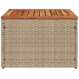  Vrtni stol bež 55 x 55 x 37 cm od poliratana i bagremovog drva | Eponuda.ba