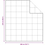 vidaXL Odeja Drugo z blazino 3 pcs Bela 200 x 220 cm Puh | Shoptok.si