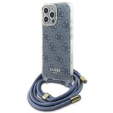Guess OVITEK CROSSBODY CORD 4G PRINT Z LEČAMI ZA IPHONE 16 PRO MODER, (21898285) | Shoptok.si