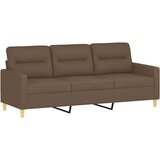  3-dijelni set sofa s jastucima smeđi od tkanine | Eponuda.ba