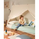 Kave Home Bijeli dječji krevet od masivne bukve u obliku kućice s podnicom 90x190 cm Maralis – | shoptok.hr