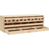  Gnijezdo za nesilice s 5 odjeljaka 117x33x38cm masivna borovina | shoptok.hr