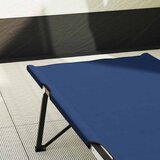  Sklopivi kamperski krevet Plava 206 x 76 x 74 cm Oxford i čelik | shoptok.hr