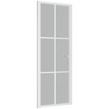  Unutarnja vrata 76 x 201,5 cm bijela od mat stakla i aluminija | shoptok.hr