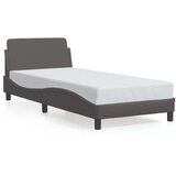  The Living Store Posteljni okvir z vzglavjem siv 90x200 cm umetno usnje - Posteljni Okvir, (21501263) | Shoptok.si