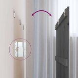  Zidno uzglavlje sivo 185x3x90 cm od masivne borovine | shoptok.hr