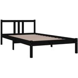  Okvir za krevet od masivnog drva crni 100 x 200 cm | Eponuda.com