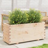 Maison Chic Vrtno cvetlično korito - Cvetlični Lonec 110x40x49,5 cm trdna borovina, (21788815) | Shoptok.si
