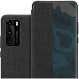 Cadorabo Ohišje, združljivo z Huawei P40 v črna - Pametni ovitek v videzu vlaken - Zaščitni ovitek s funkcijo stojala, (20558453) | Shoptok.si
